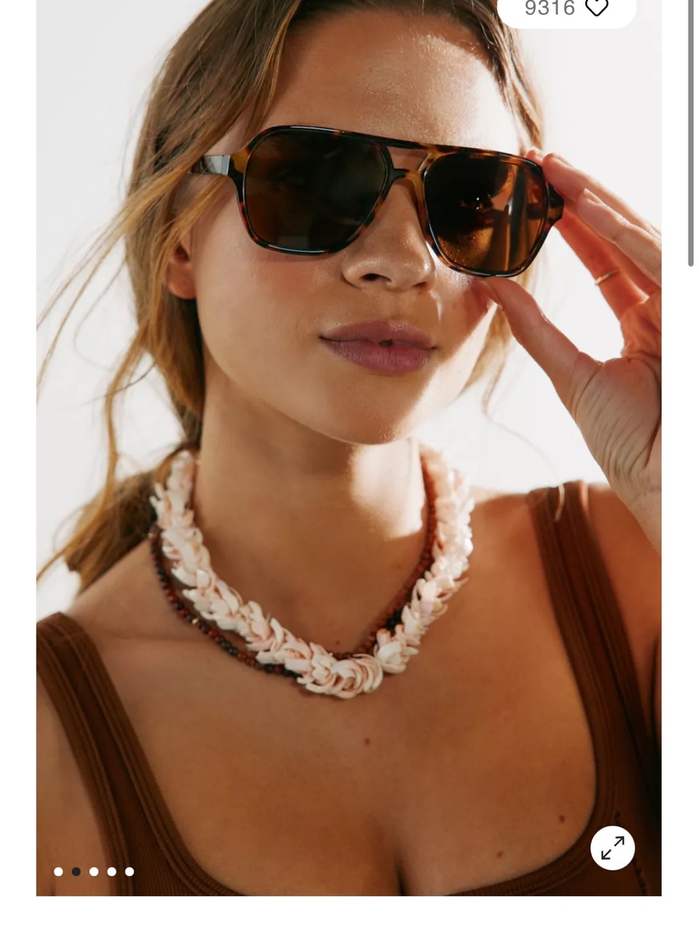 Urban Outfitters Tortoiseshell Frame Brown Lens Sunglasses